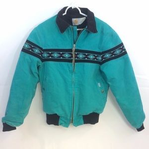 Carhartt - vintage aqua tribal coat